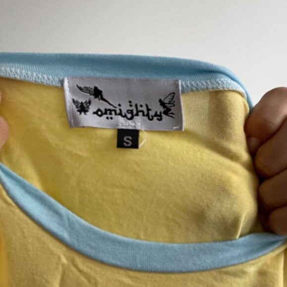 OMIGHTY TEDDY BEAR BUTTER YELLOW TANK TOP SMALL - Picture 2 of 2